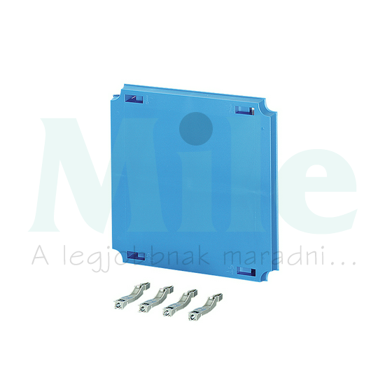 Takarólemez kivágással érintésvédelmi Mi71222-höz 300mm-sz 300mm-ma kék MiEP02K-0 ENYMETER Hensel